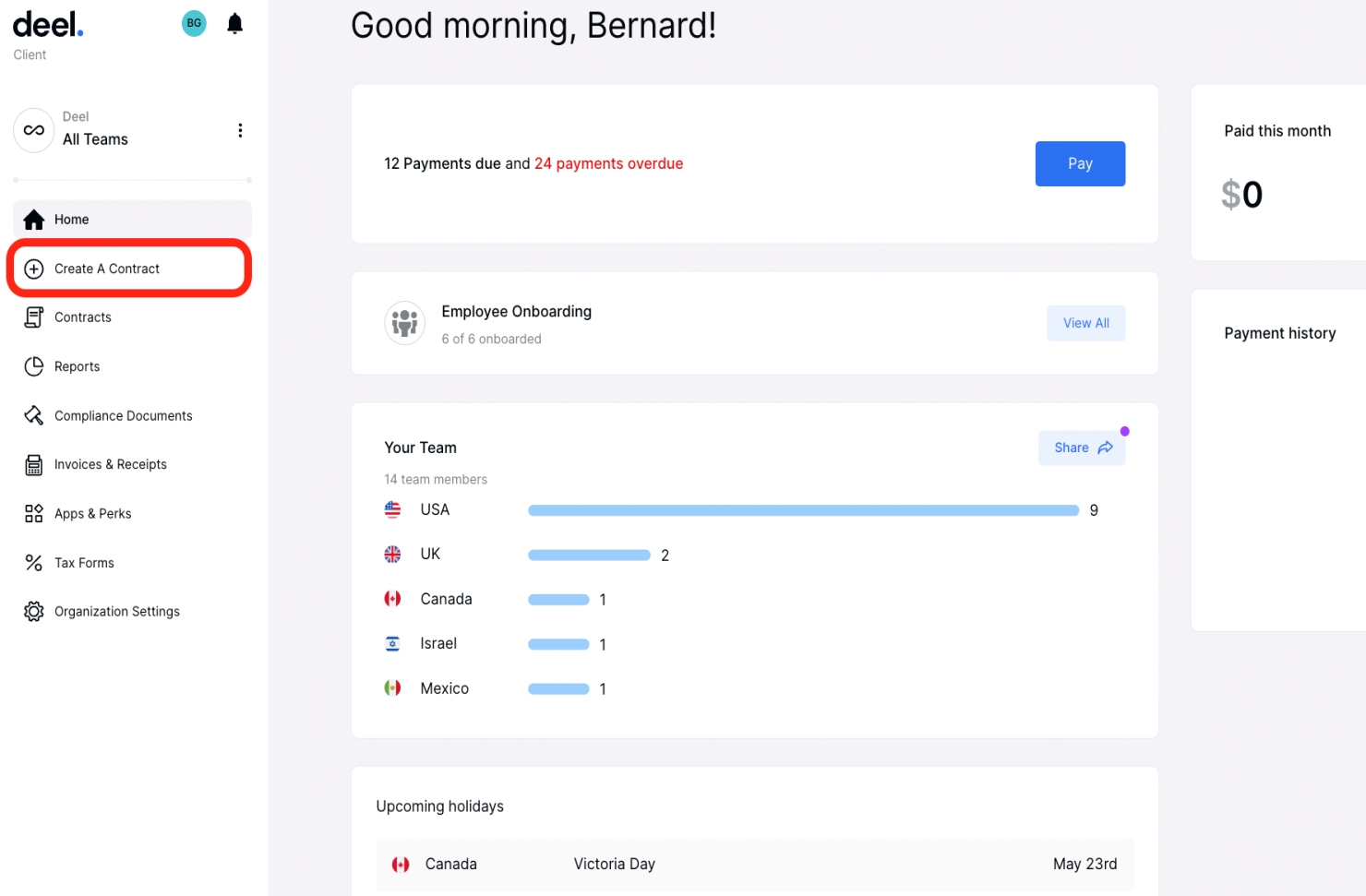 Deel HR screenshot - 10 bästa programvarorna för introduktion 2026: granskade & jämförda