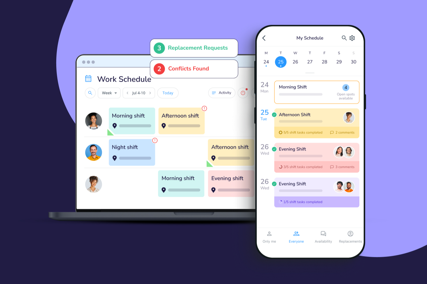 Connecteam screenshot - 10 bästa programvarorna för schemaläggning av anställda för små företag