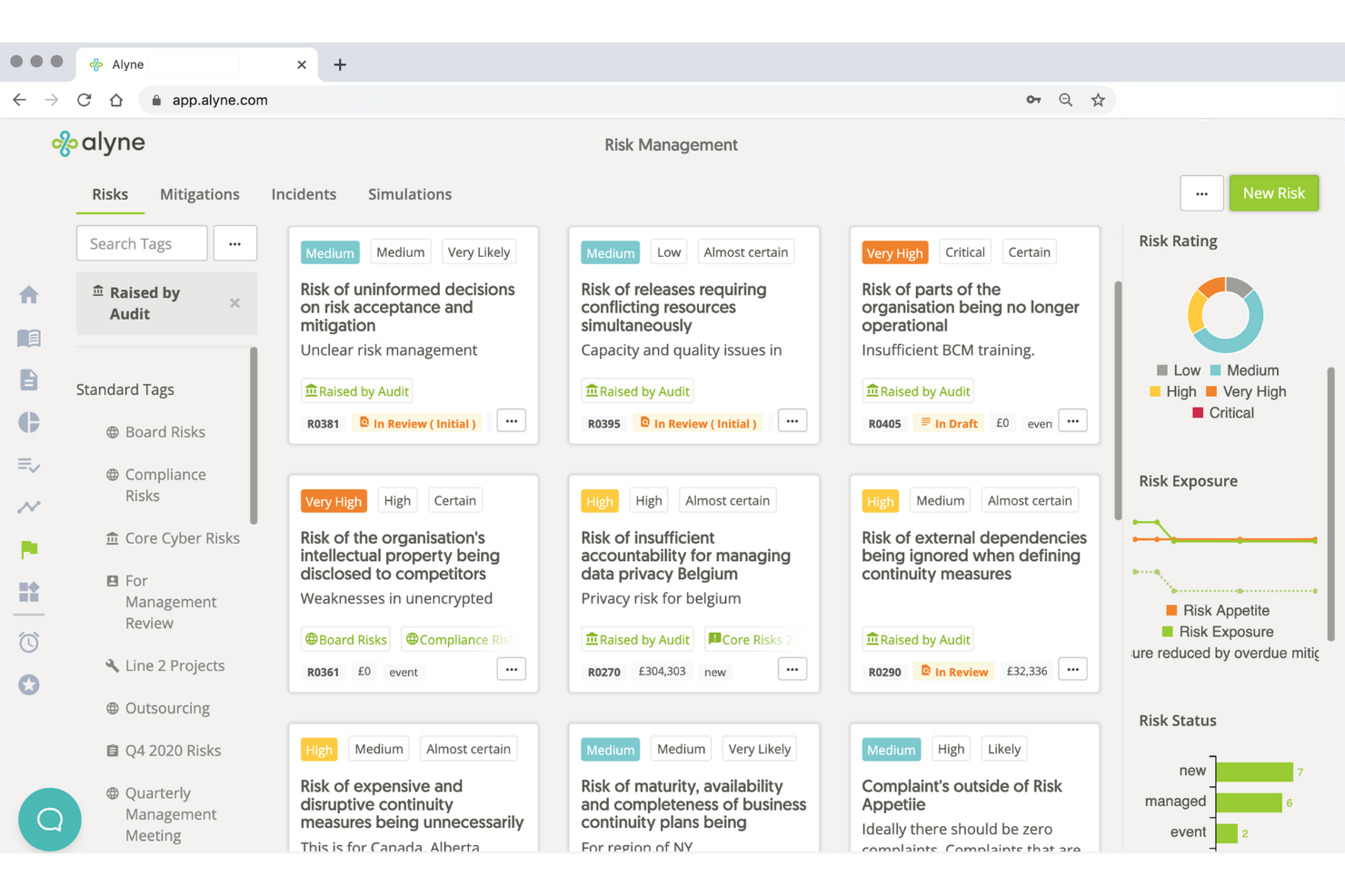 Mitratech Alyne screenshot - 20 bästa programvarorna för integrerad riskhantering 2026