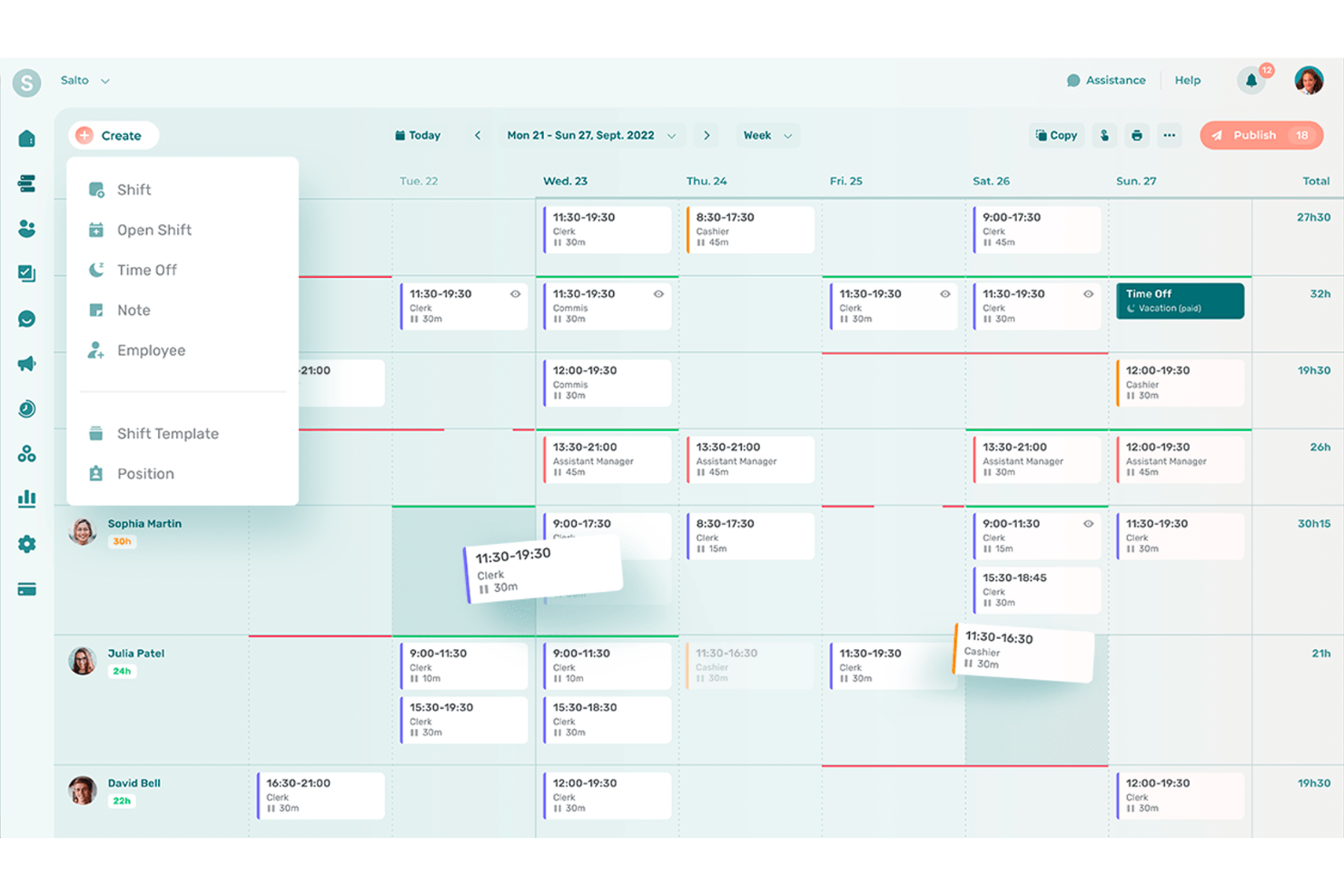 Agendrix screenshot - 10 bästa alternativen till Homebase – granskade 2026