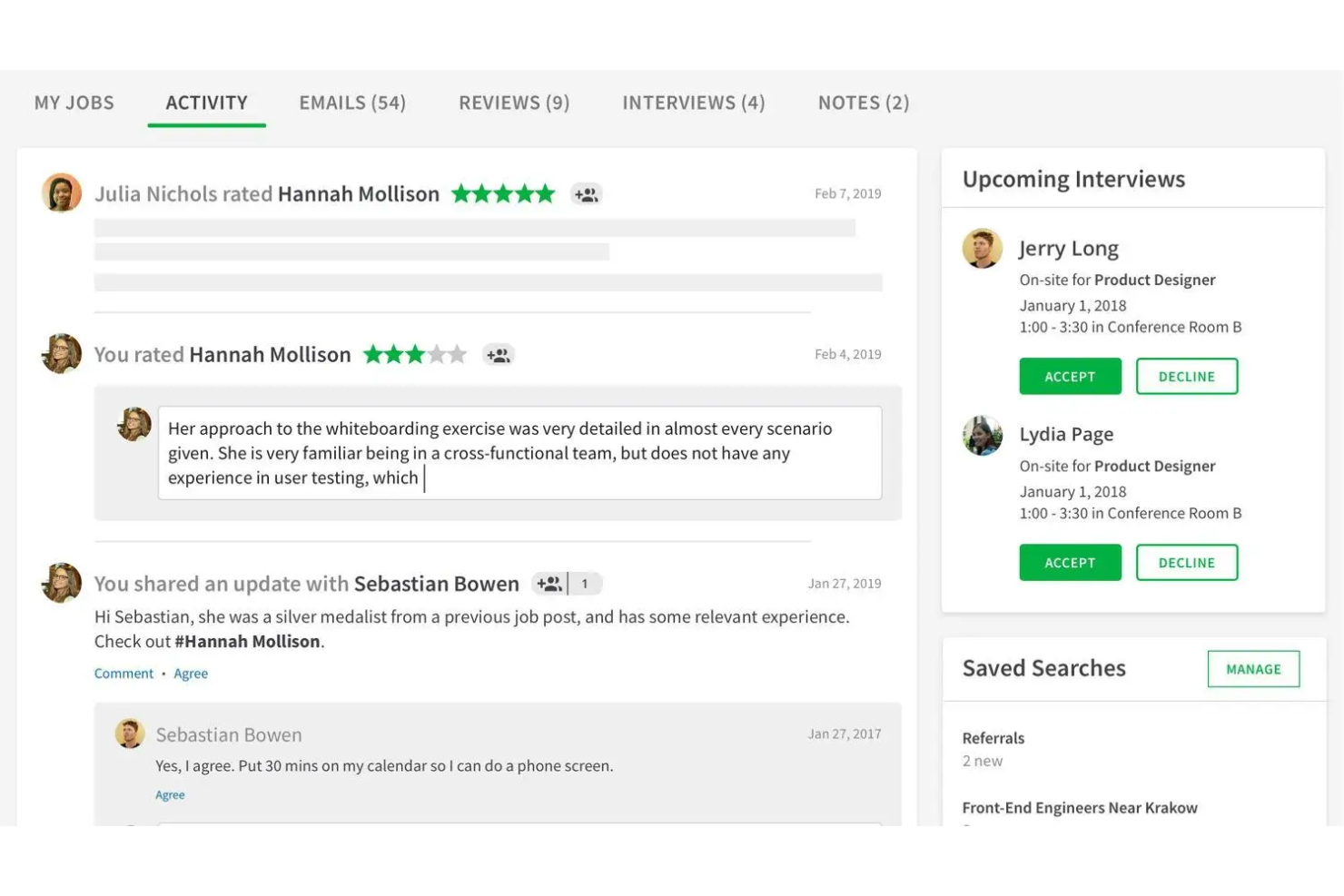 SmartRecruiters screenshot - 10 bästa programvarorna för kandidatspårning för yrkesverksamma inom hemservice 2026