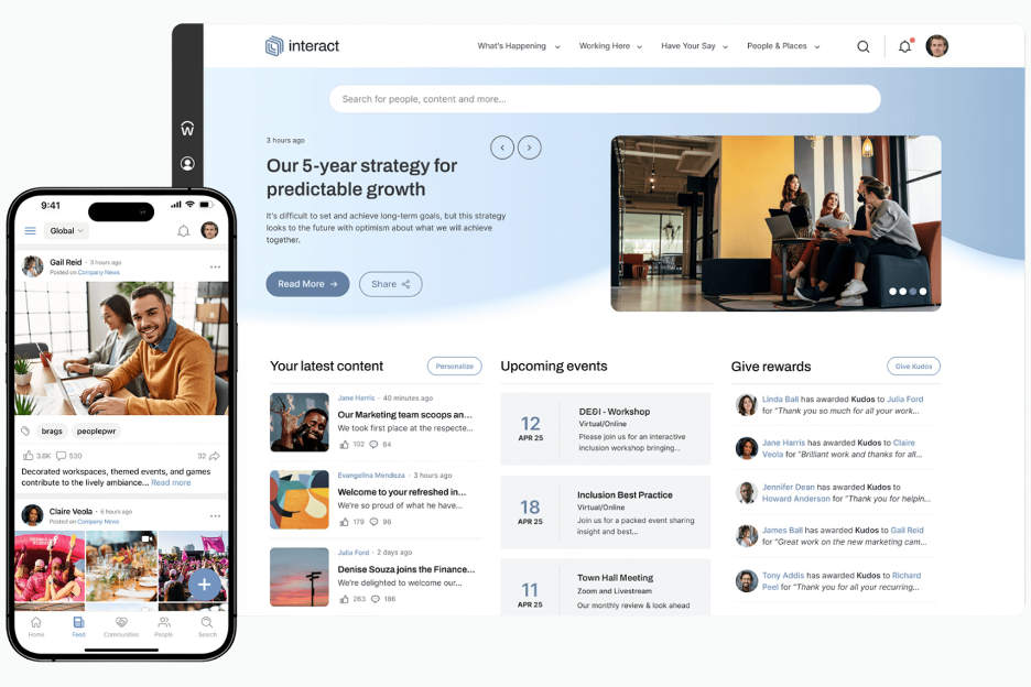 Interact screenshot - De 10 bästa konkurrenterna till Workvivo granskade 2026