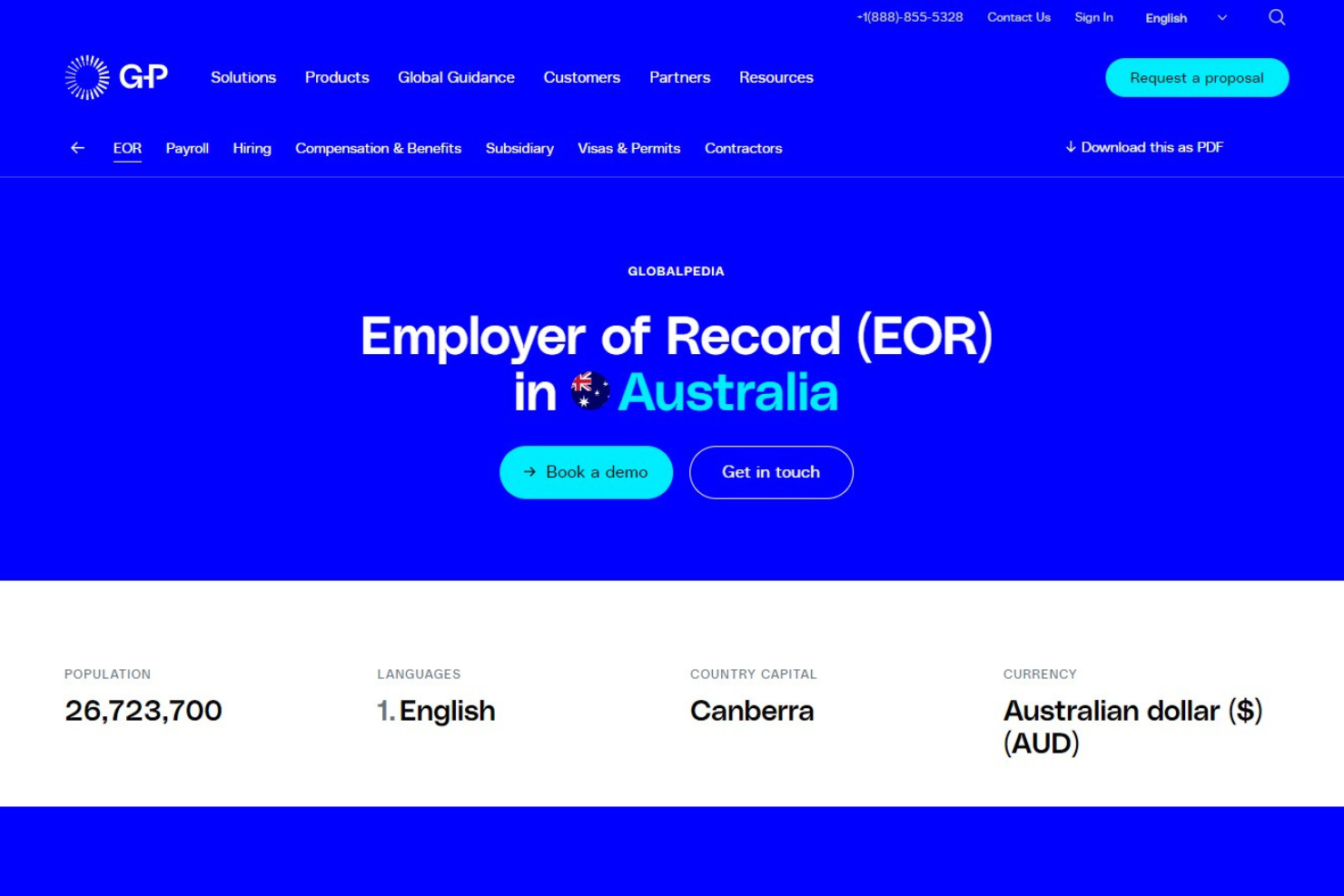 G-P screenshot - 10 bästa arbetsgivare på uppdrag i Australien: granskade 2026
