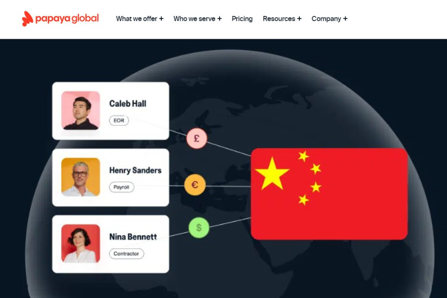 Papaya Global screenshot - 10 bästa arbetsgivartjänsterna på uppdrag i Kina: granskade 2026