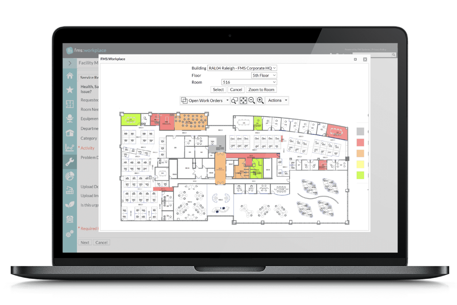 FM:Systems screenshot - 10 migliori alternative a OfficeSpace nel 2026