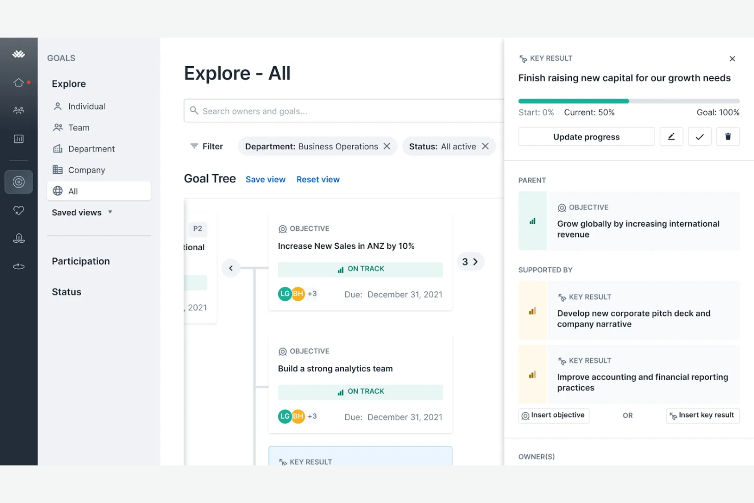 Lattice screenshot - 10 meilleures alternatives à Culture Amp examinées en 2026