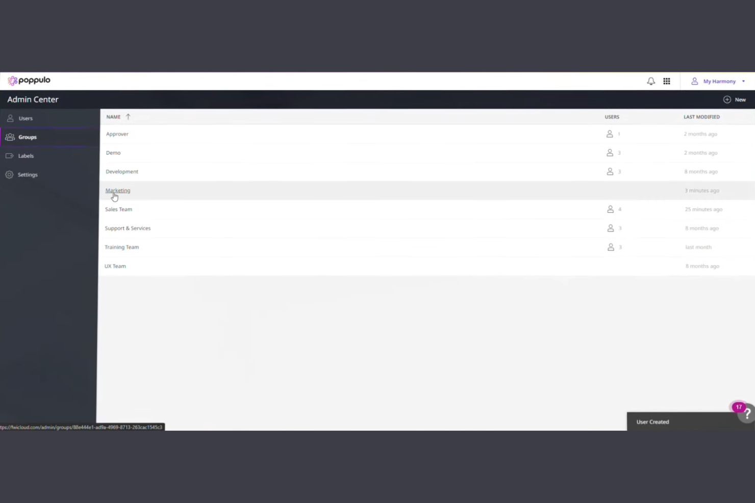 Poppulo screenshot - Le 10 migliori alternative a Simpplr recensite nel 2026