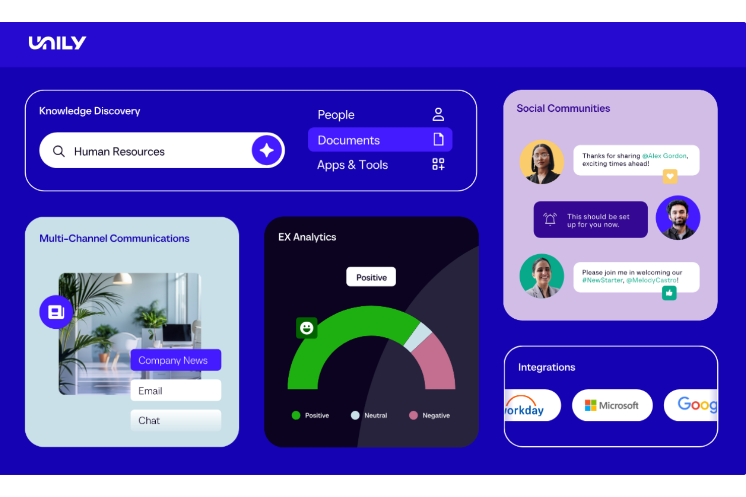 Unily screenshot - Le 10 migliori alternative a Happeo recensite nel 2026