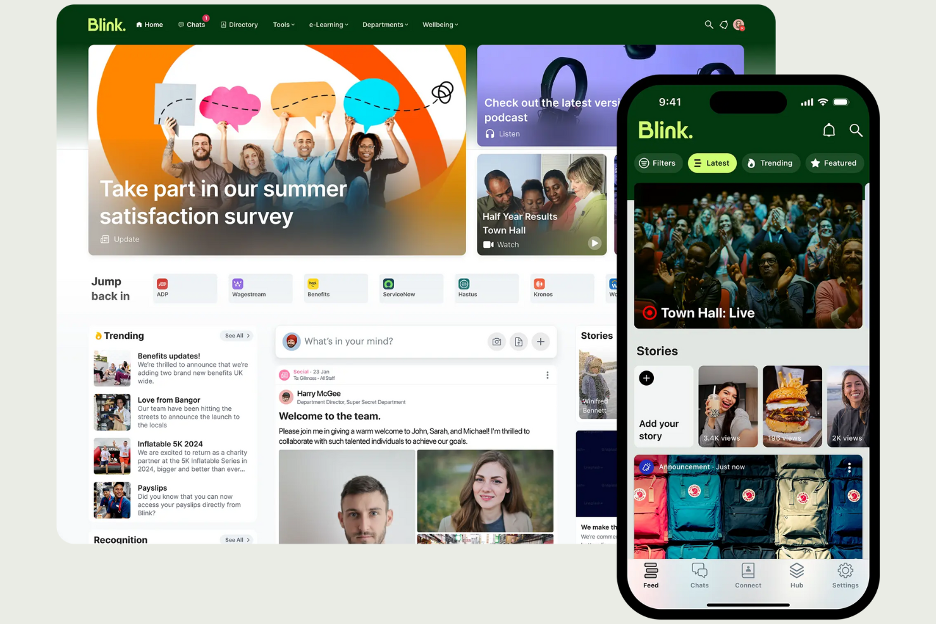 Blink screenshot - Die 10 besten Workvivo-Alternativen im Test 2026