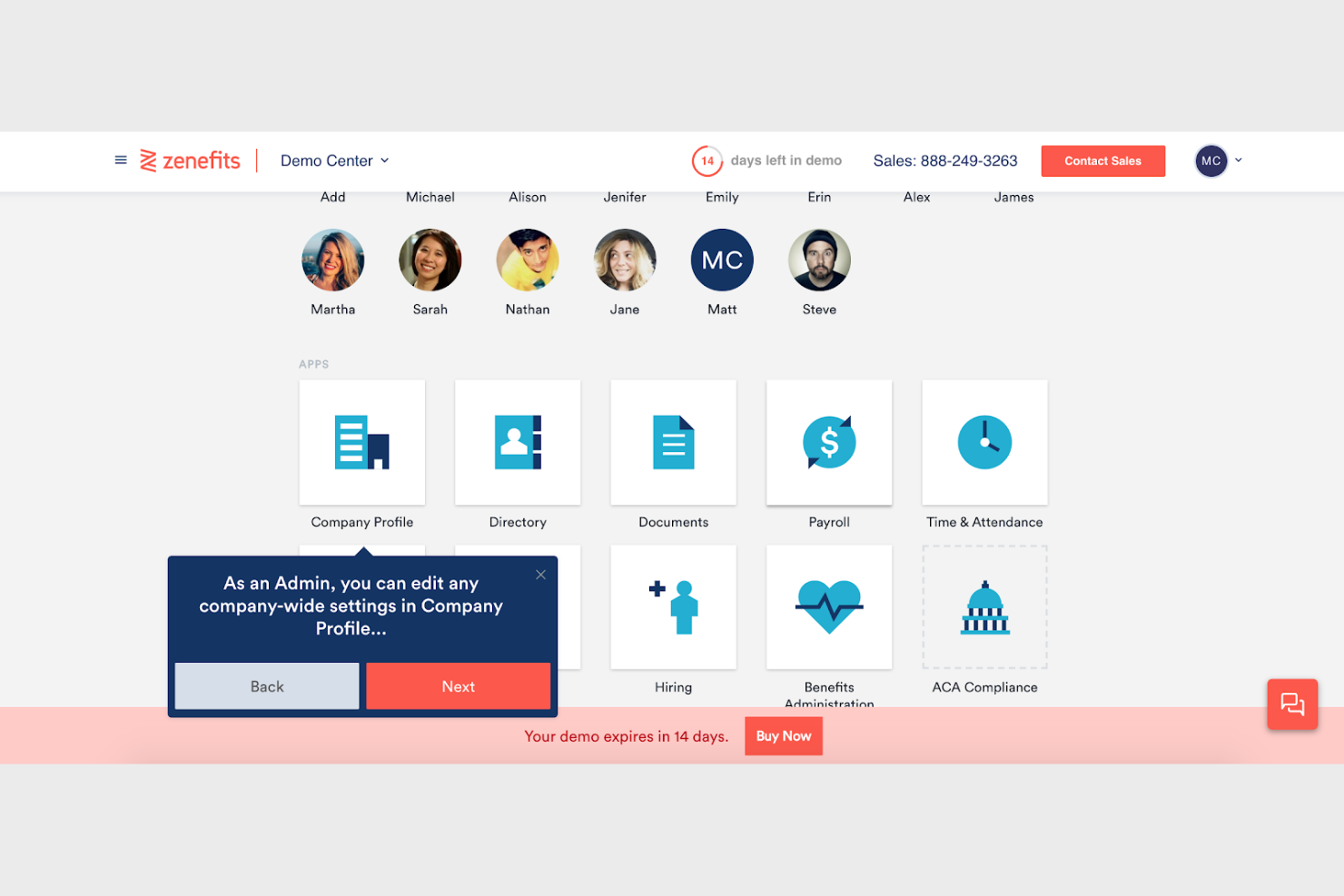 TriNet screenshot - 10 Mejores Alternativas a Bambee Analizadas en 2026