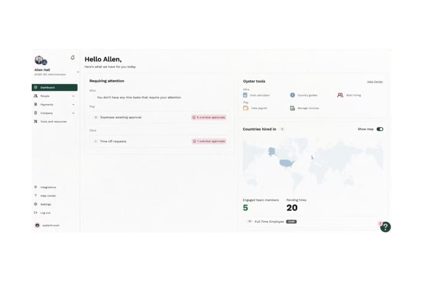Oyster HR screenshot - Die 10 besten Alternativen zu Native Teams im Test 2026