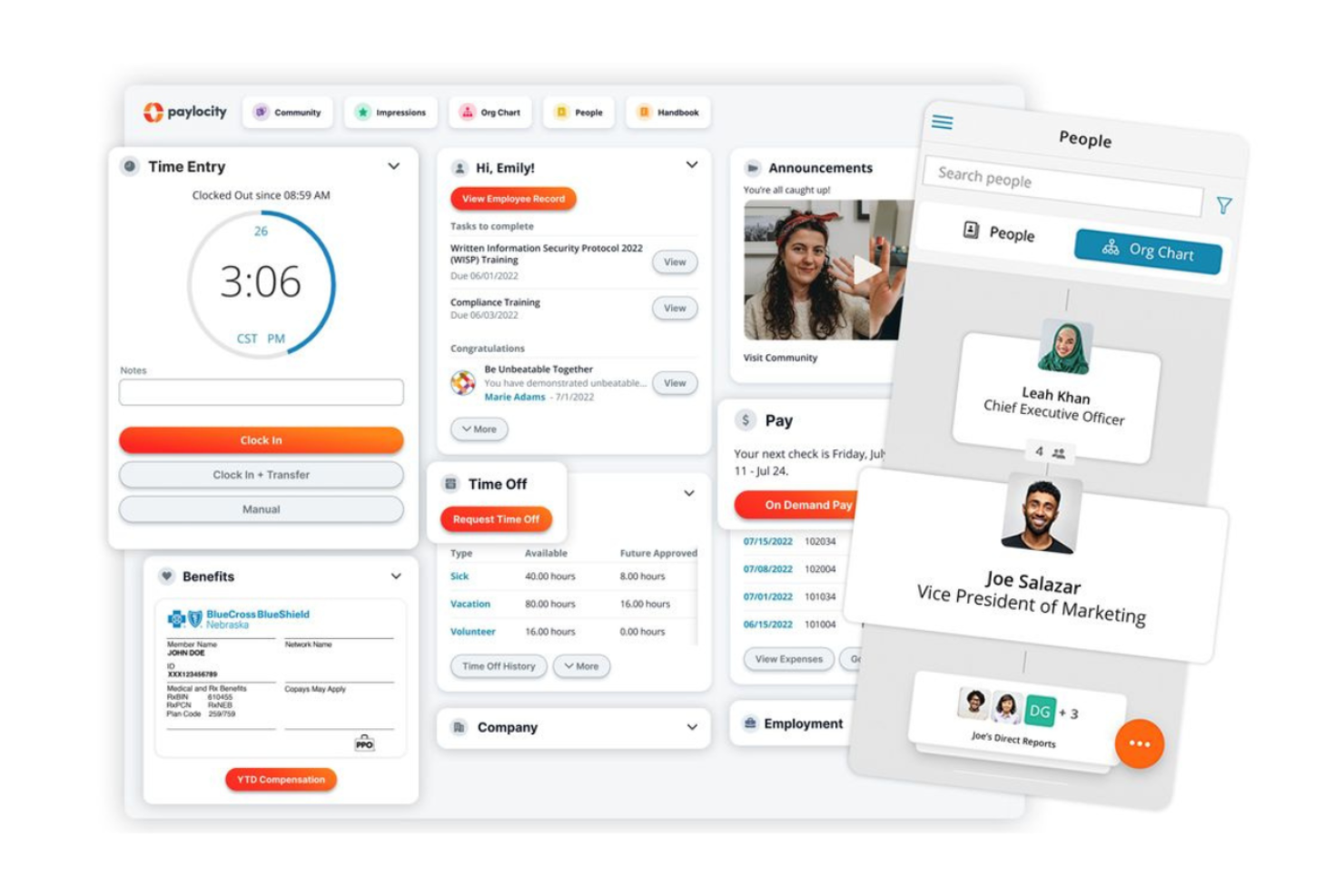 Paylocity screenshot - De 10 bedste AI-lønsystemer anmeldt i 2026