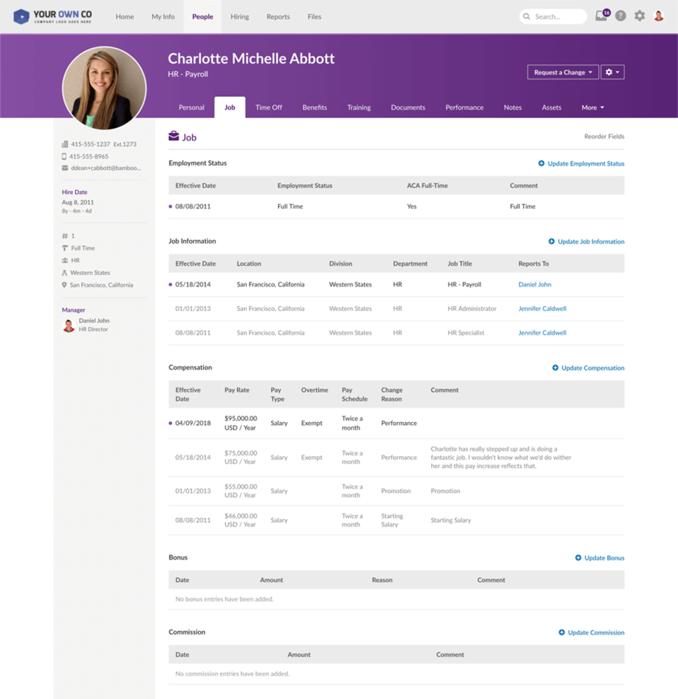 BambooHR® screenshot - 33 Best Benefits Administration Software of 2025: Reviewed