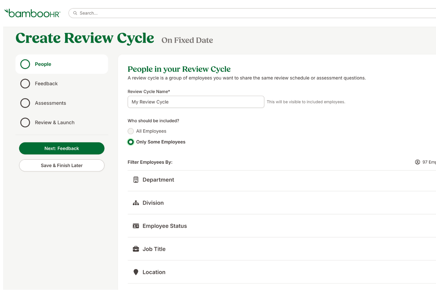 BambooHR® screenshot - 40 Best 360 Degree Feedback Software of 2026
