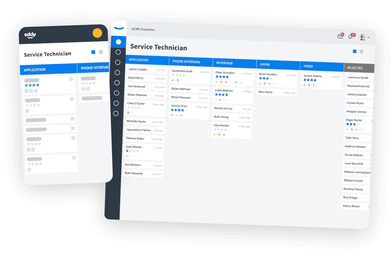 Eddy screenshot - 40 Best Applicant Tracking Systems (ATS) of 2025: Reviewed & Compared