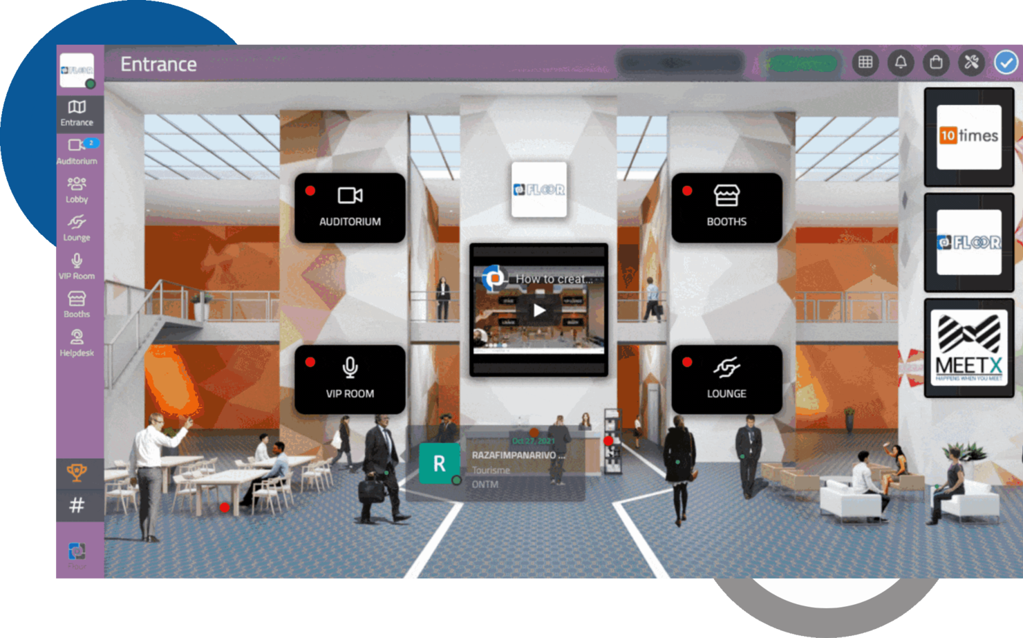 FLOOR screenshot - 20 Best Virtual Conference Software Of 2025 For Digital Events