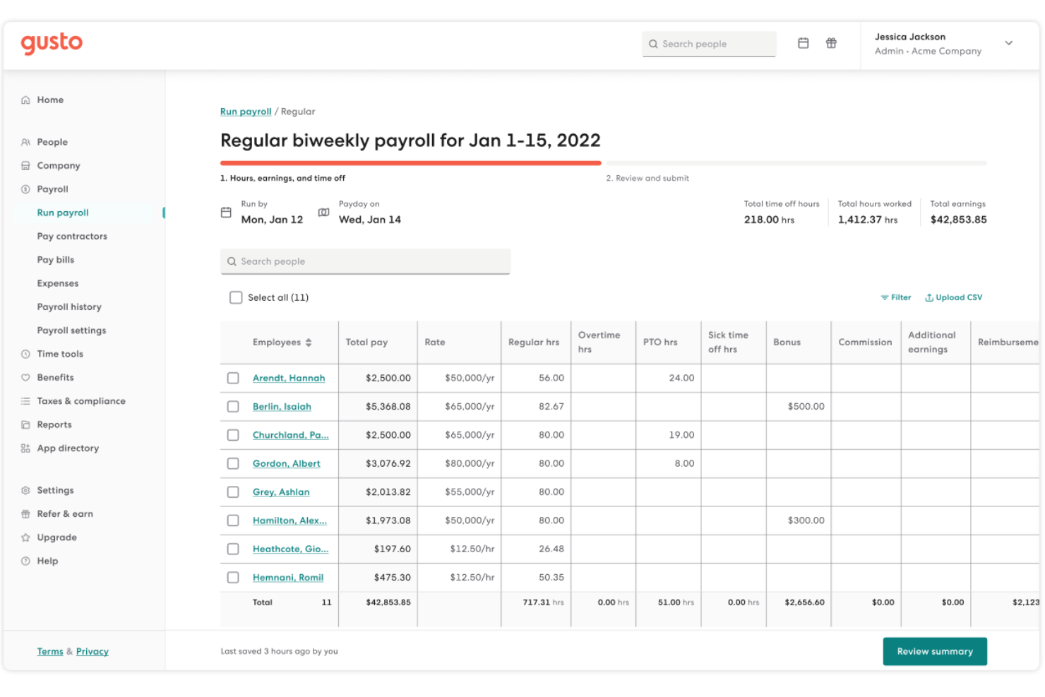 Gusto screenshot - 40 Best HR Software of 2025: Reviewed & Compared