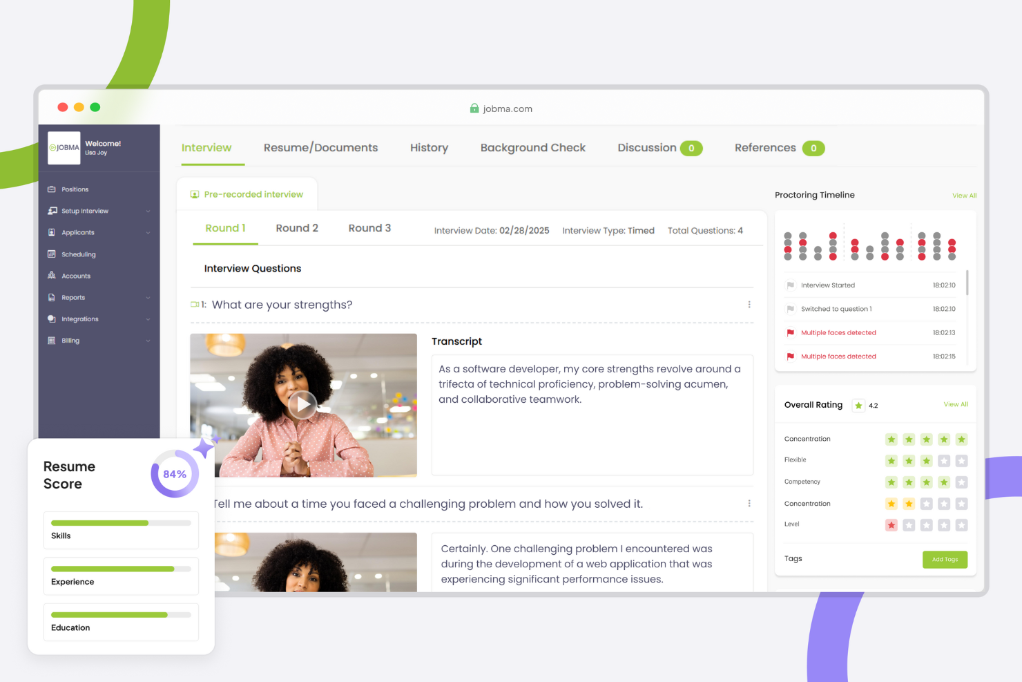 Jobma screenshot - 30 Best Video Interviewing Software of 2025