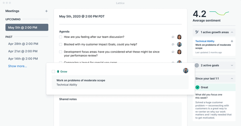 Lattice screenshot - 10 Best Succession Planning Software of 2026