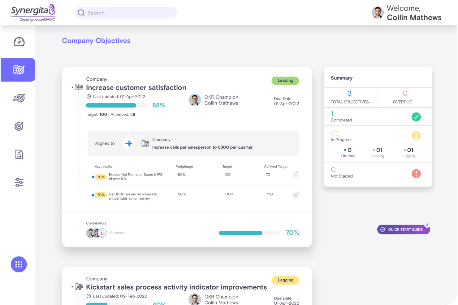 Synergita screenshot - 40 Best Performance Management Software & Tools of 2025