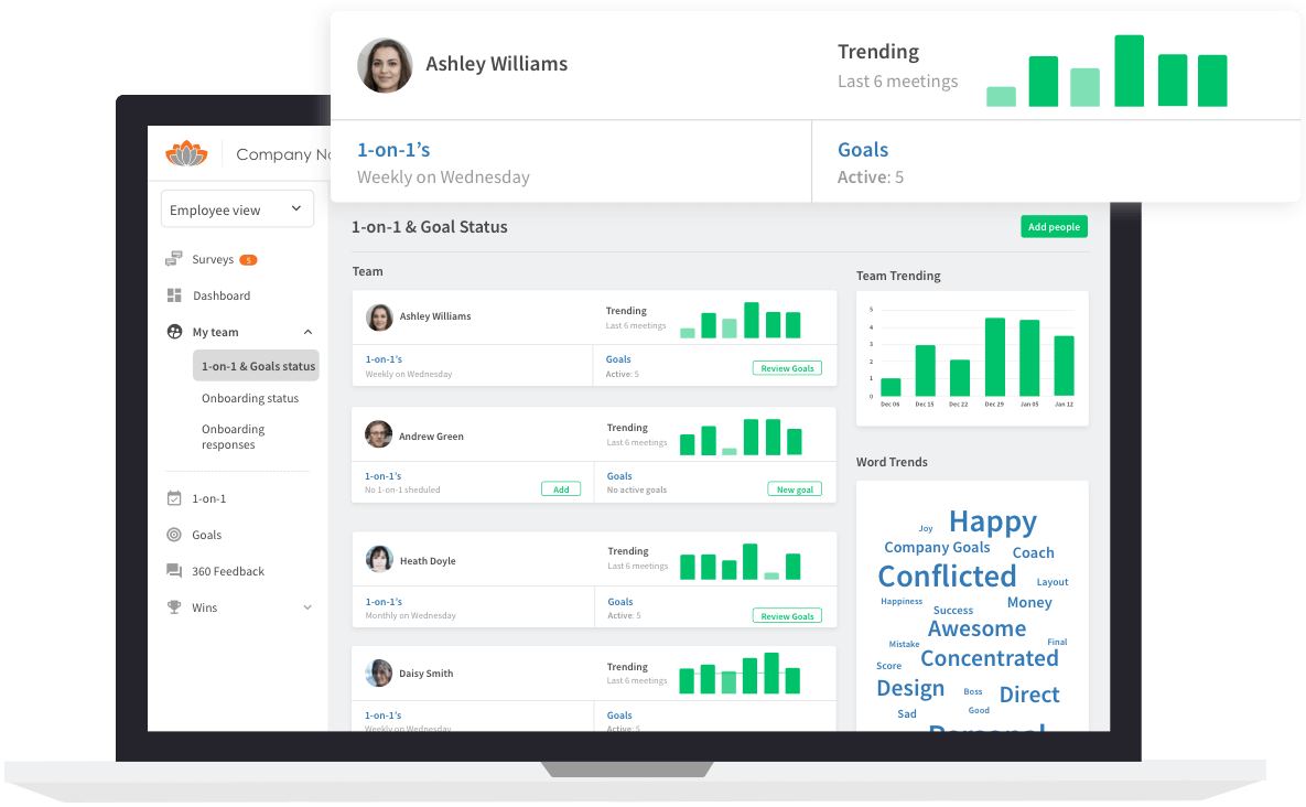 TINYpulse Engage screenshot - 40 Best Employee Survey Tools of 2025 for Staff Feedback