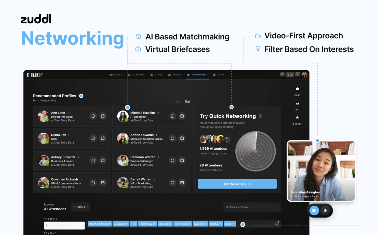 Zuddl screenshot - 20 Best Virtual Conference Software Of 2025 For Digital Events