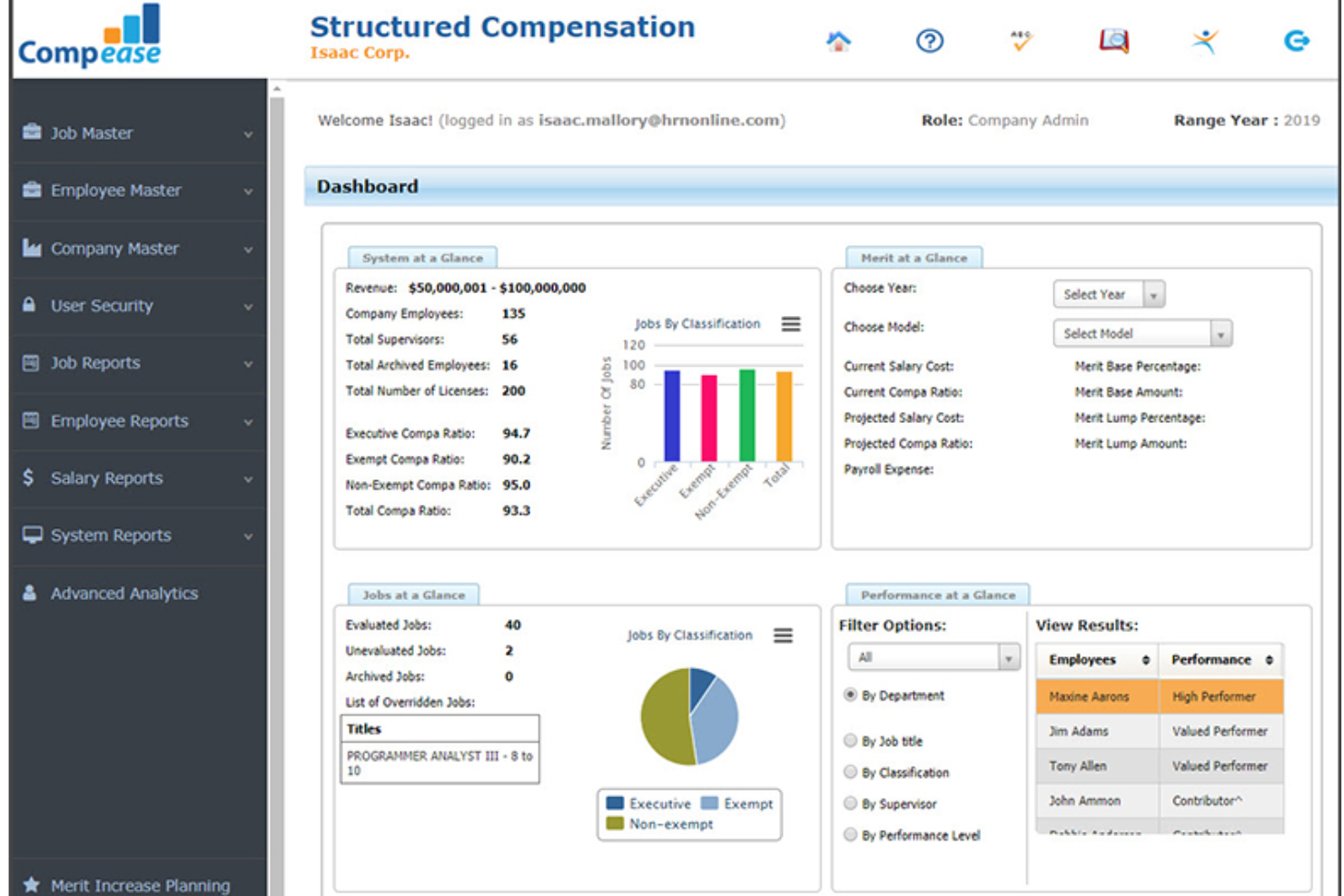 Compease screenshot - 20 Best Compensation Management Software of 2025