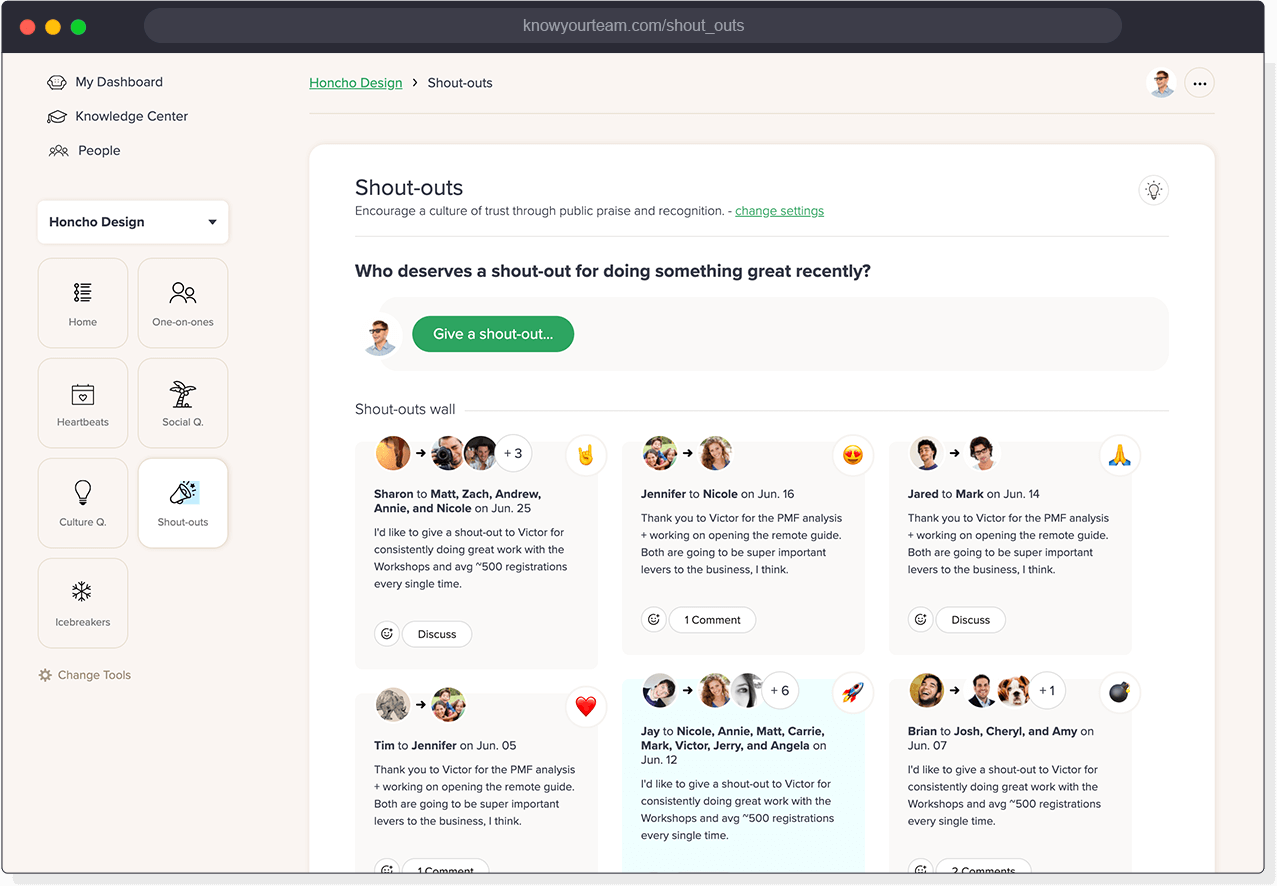 Know Your Team screenshot - 30 Best Employee Recognition Platforms of 2025: Compared