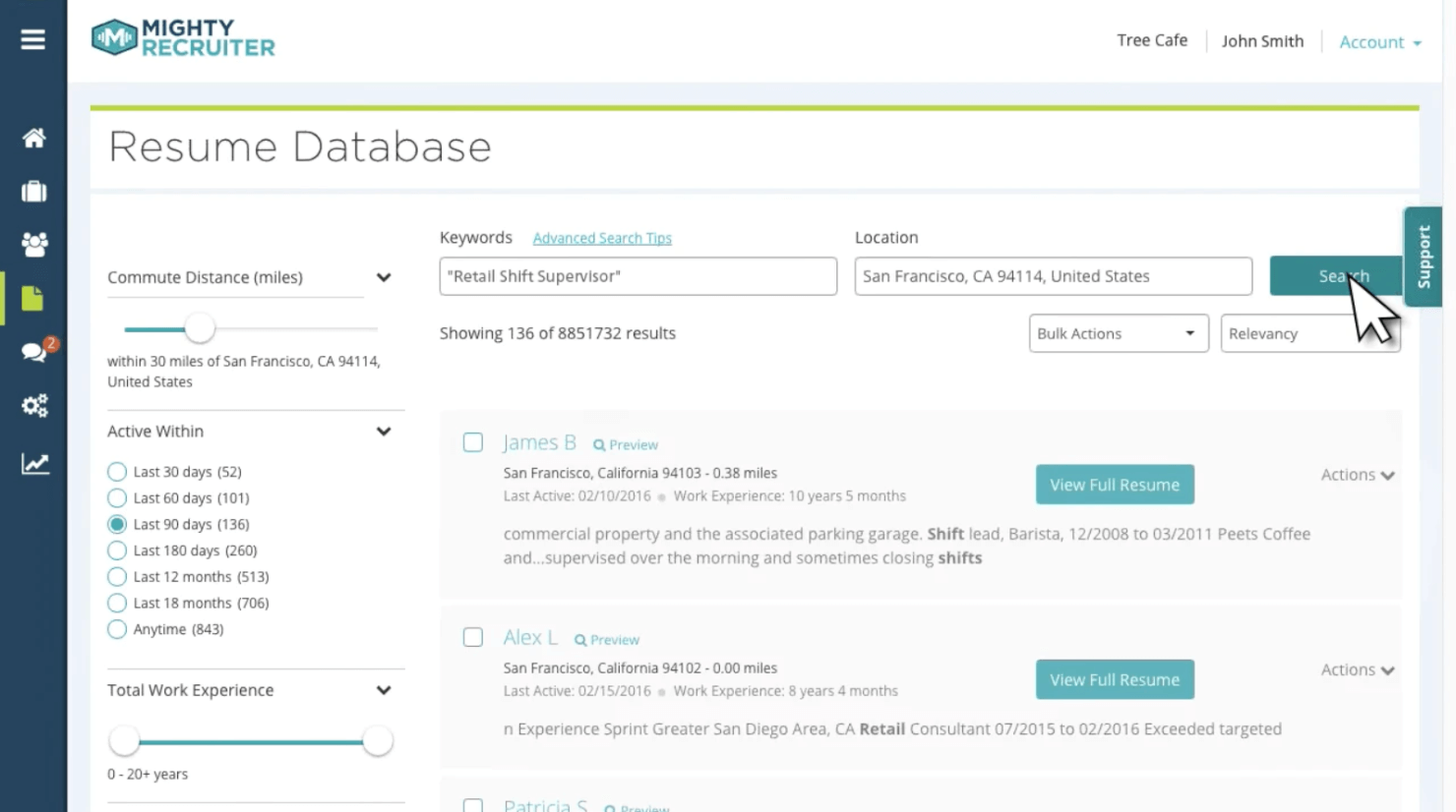 MightyRecruiter screenshot - 30 Best Talent Management Software of 2025: Reviewed & Compared