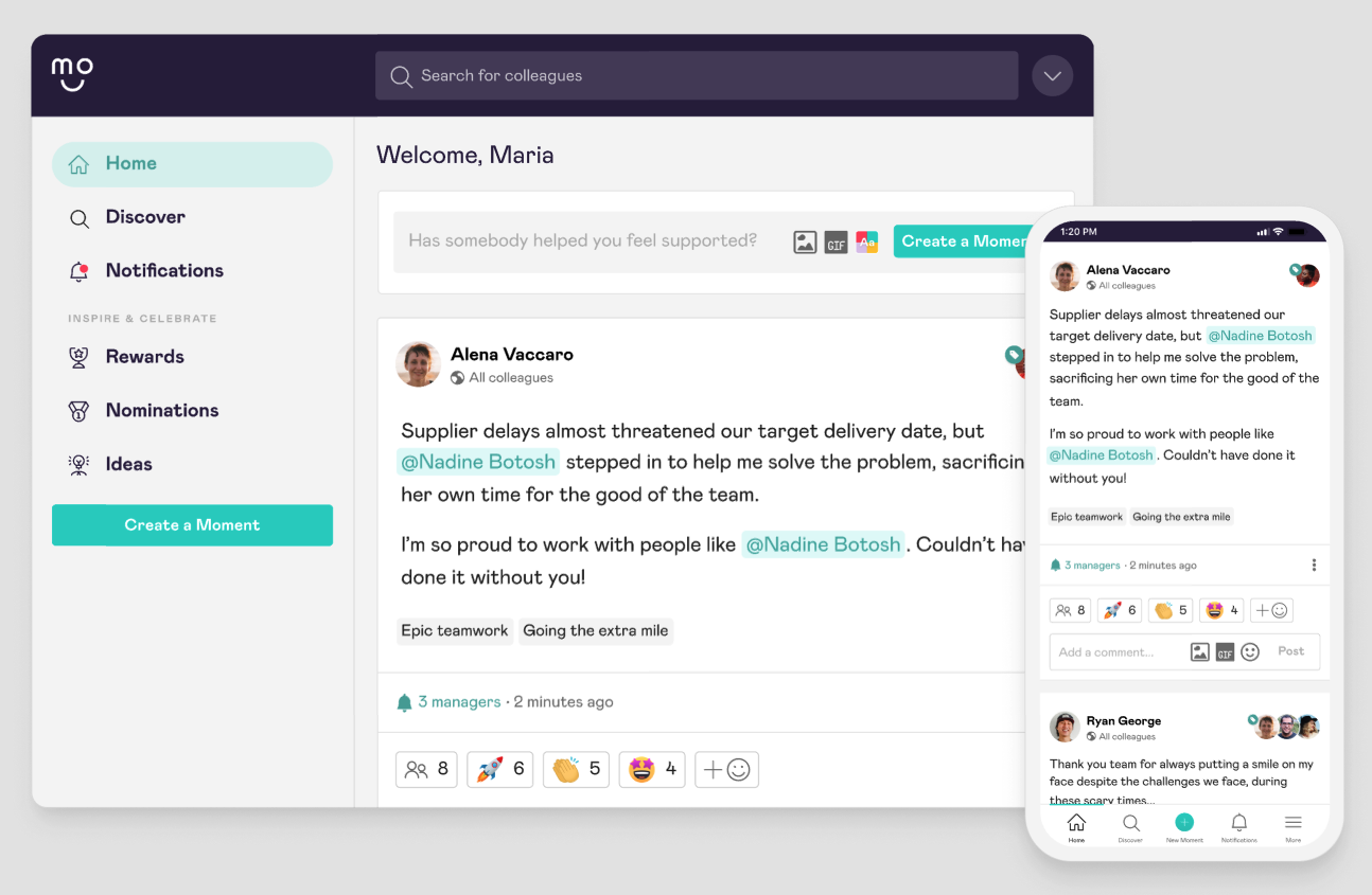 Mo screenshot - 30 Best Employee Recognition Platforms of 2025: Compared
