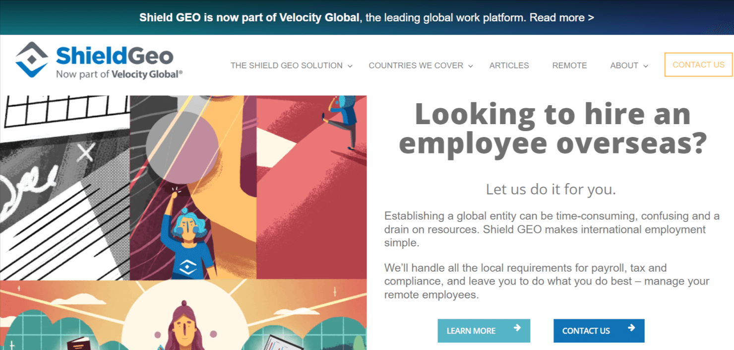 Shield GEO screenshot - 30 Best Employer of Record (EOR) Services in 2025