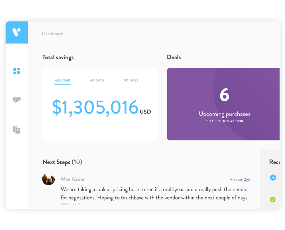 Vendr screenshot - 20 Best SaaS Management Platforms To Organize Apps