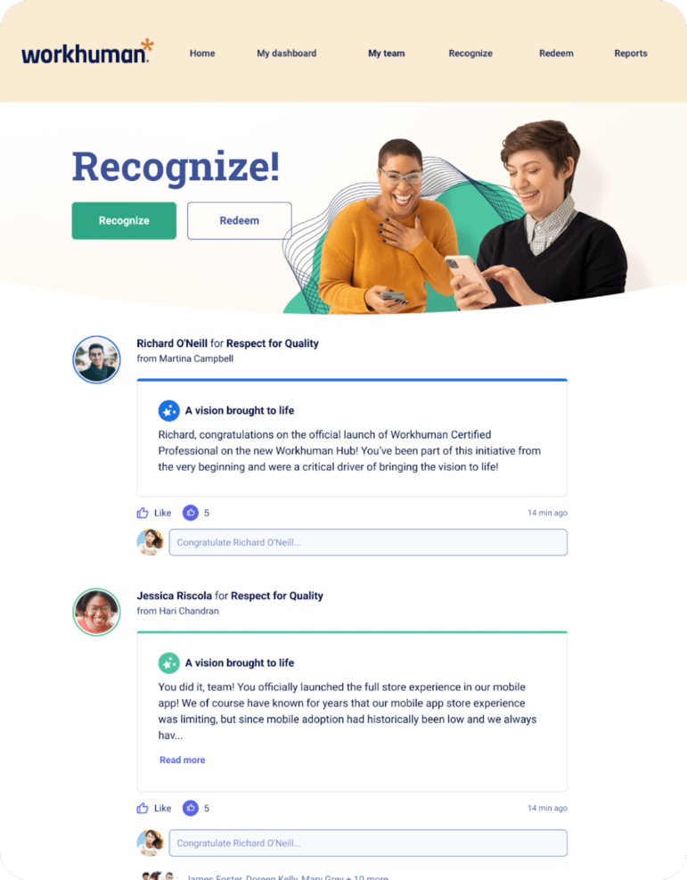 Workhuman screenshot - 30 Best Employee Recognition Platforms of 2025: Compared