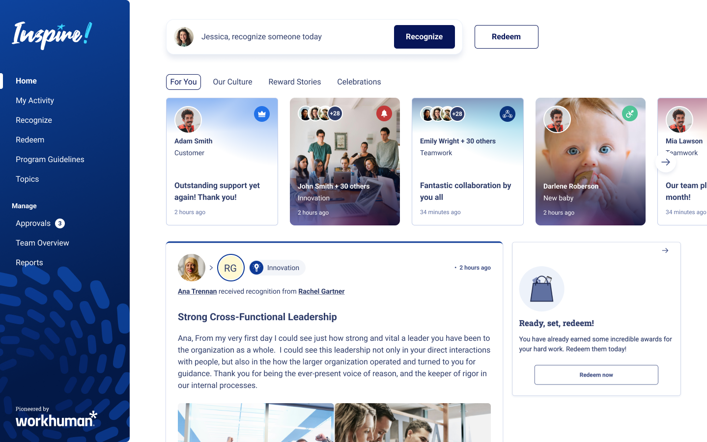 Workhuman screenshot - 10 Best Employee Recognition Platforms of 2026: Compared