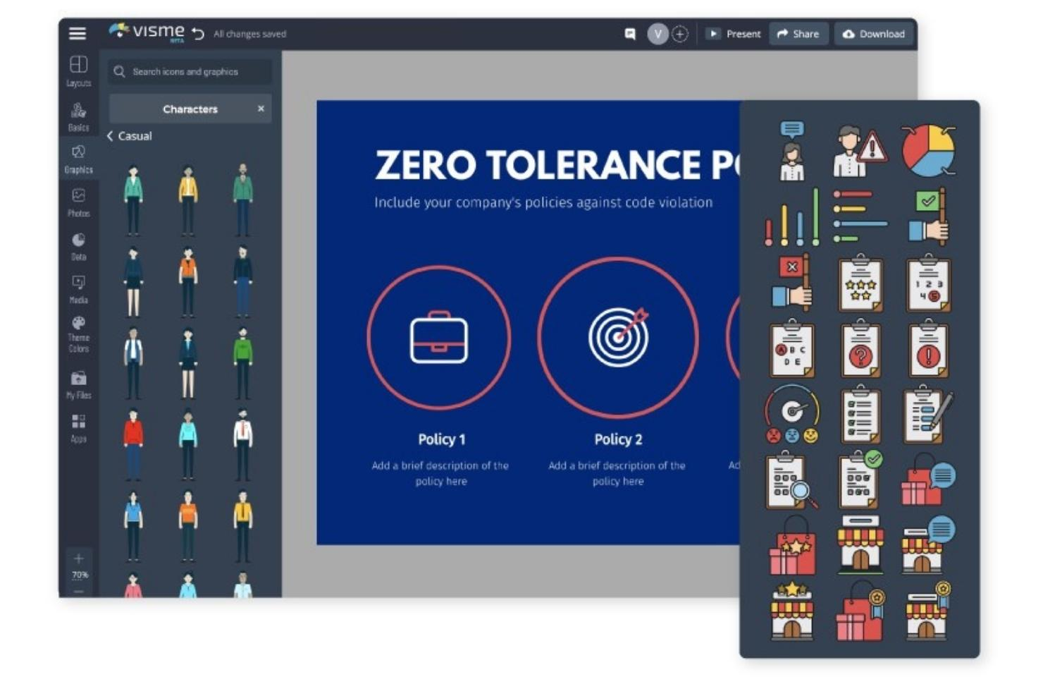 Visme screenshot - 20 Best Employee Handbook Software of 2026