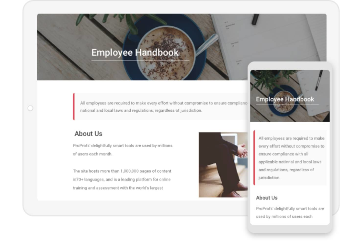 ProProfs screenshot - 20 Best Employee Handbook Software of 2026