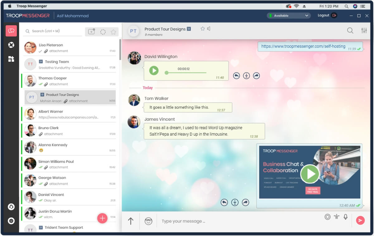 Troop Messenger screenshot - 15 Best Online Collaboration Tools For Teams In 2024