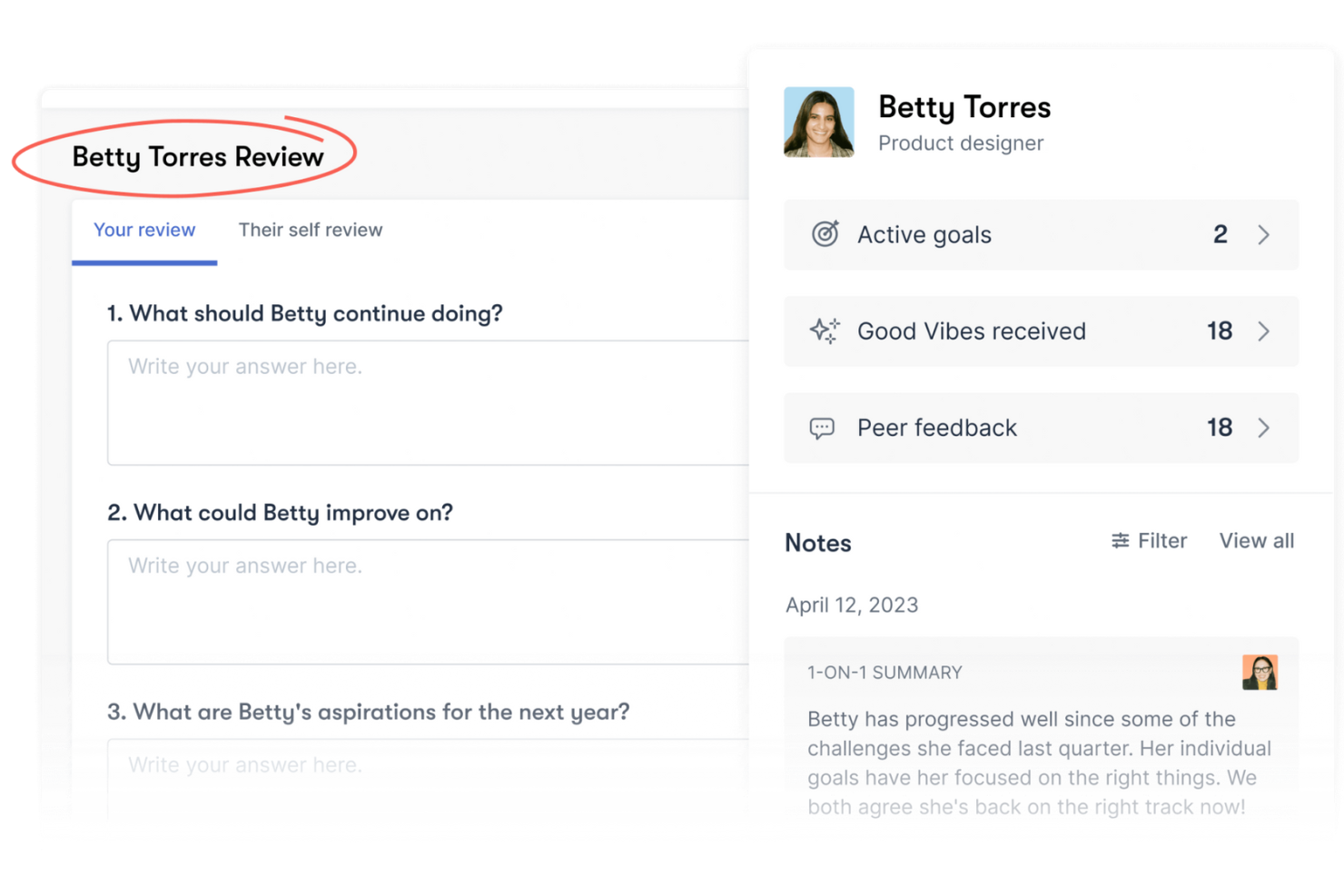 Workleap screenshot - 30 Best Employee Evaluation Software for Managers in 2026