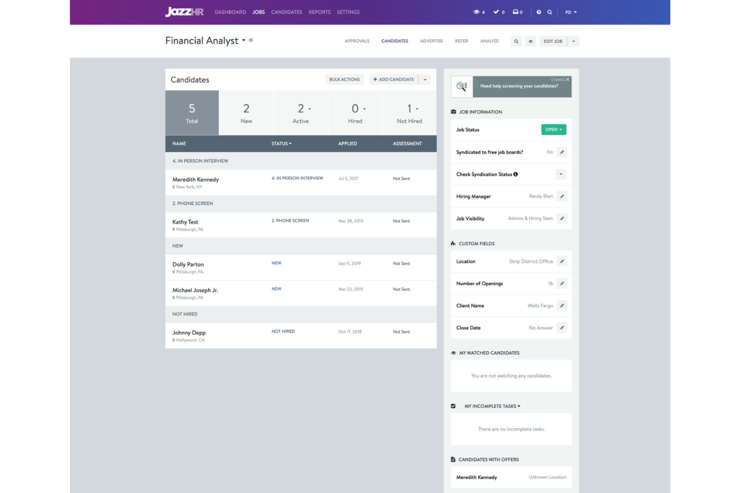 JazzHR screenshot - 40 Best Applicant Tracking Systems (ATS) of 2025: Reviewed & Compared