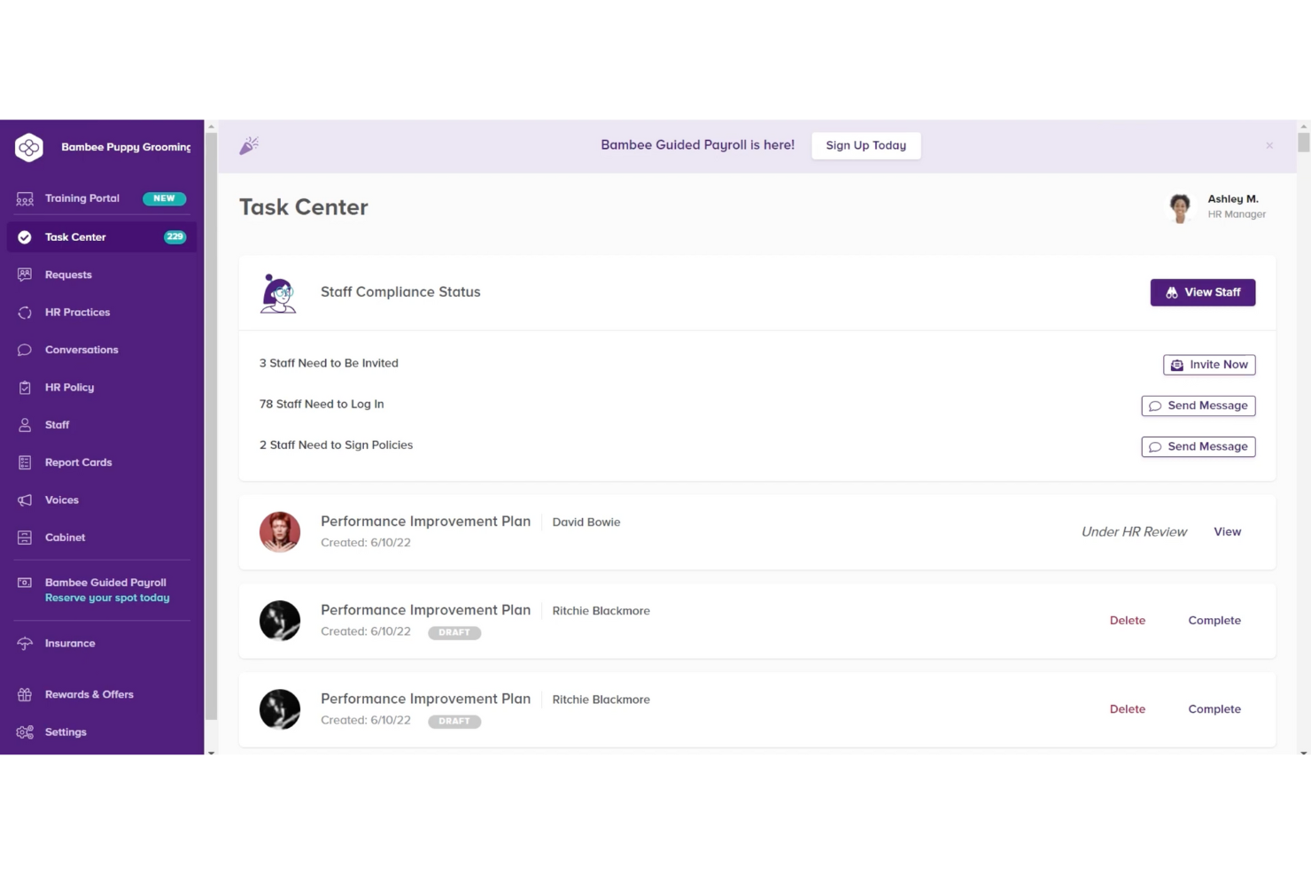 Bambee screenshot - 40 Best HR Software of 2025: Reviewed & Compared