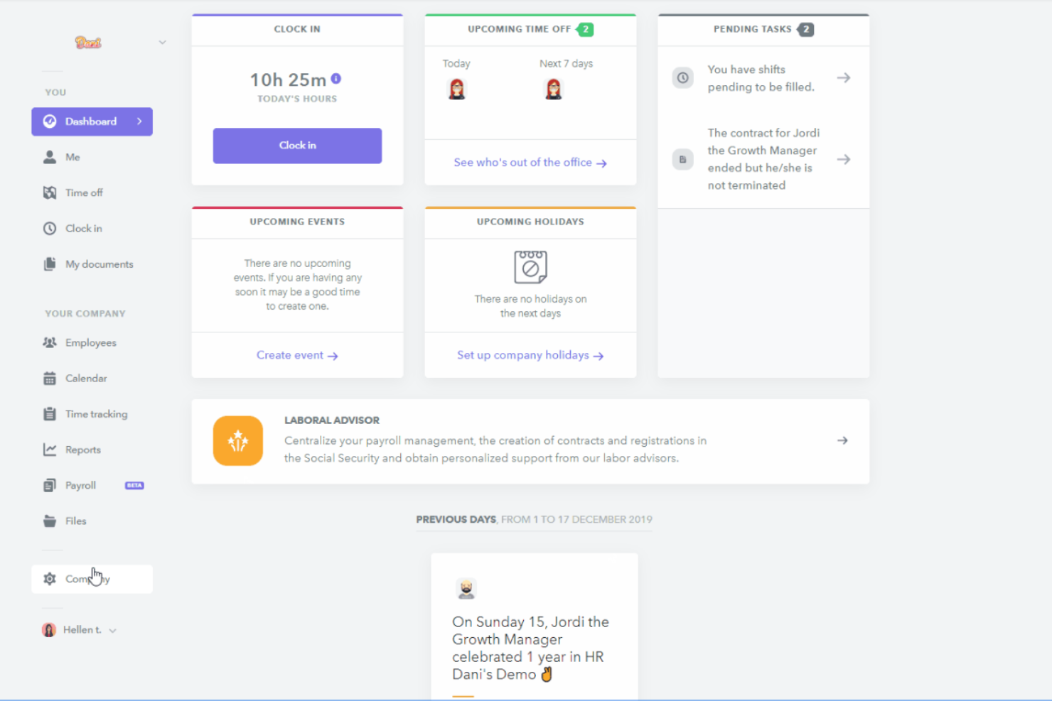 Factorial screenshot - 30 Best Online Employee Scheduling Software Reviewed For 2025