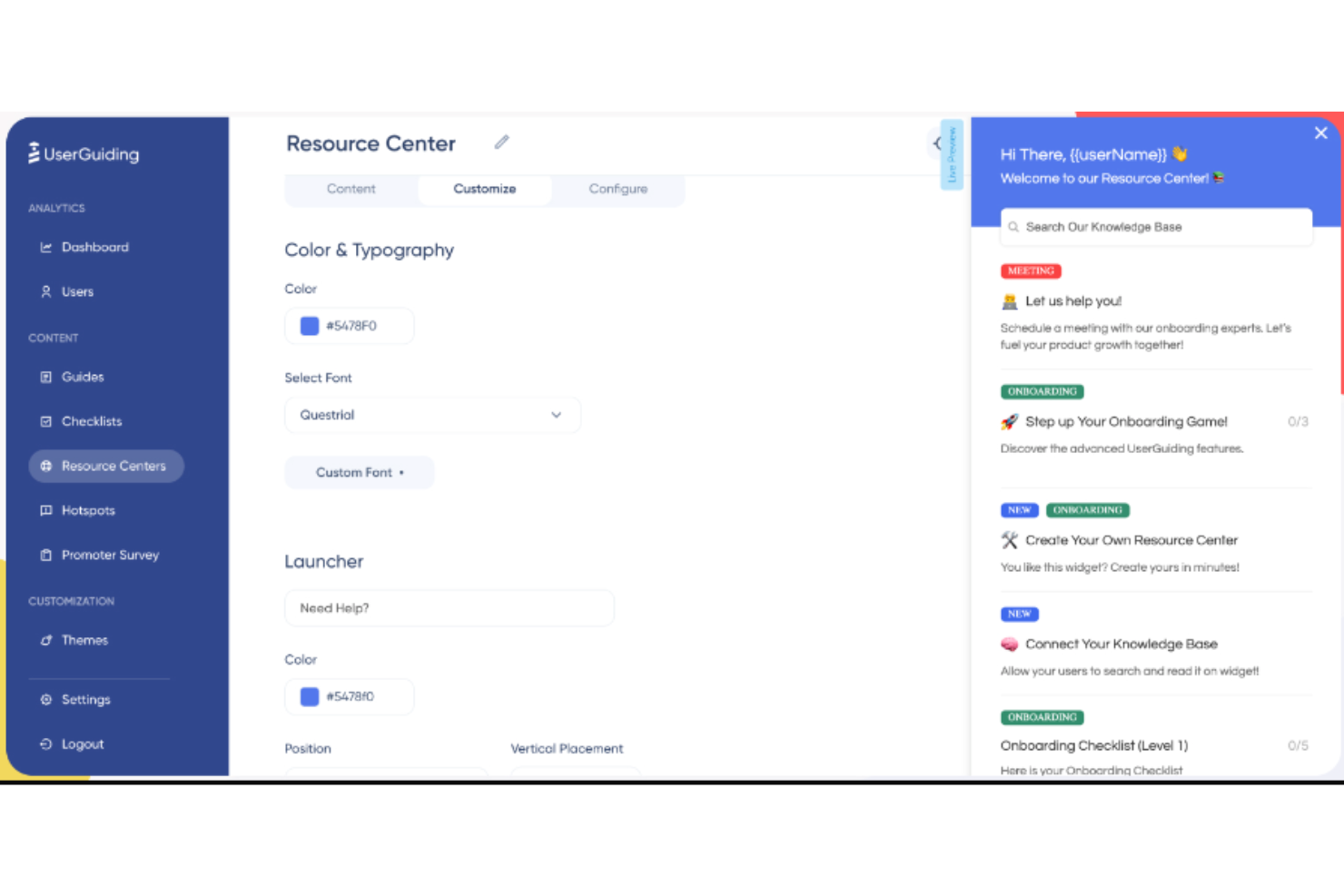 UserGuiding screenshot - 30 Best Onboarding Software for New Hires in 2025