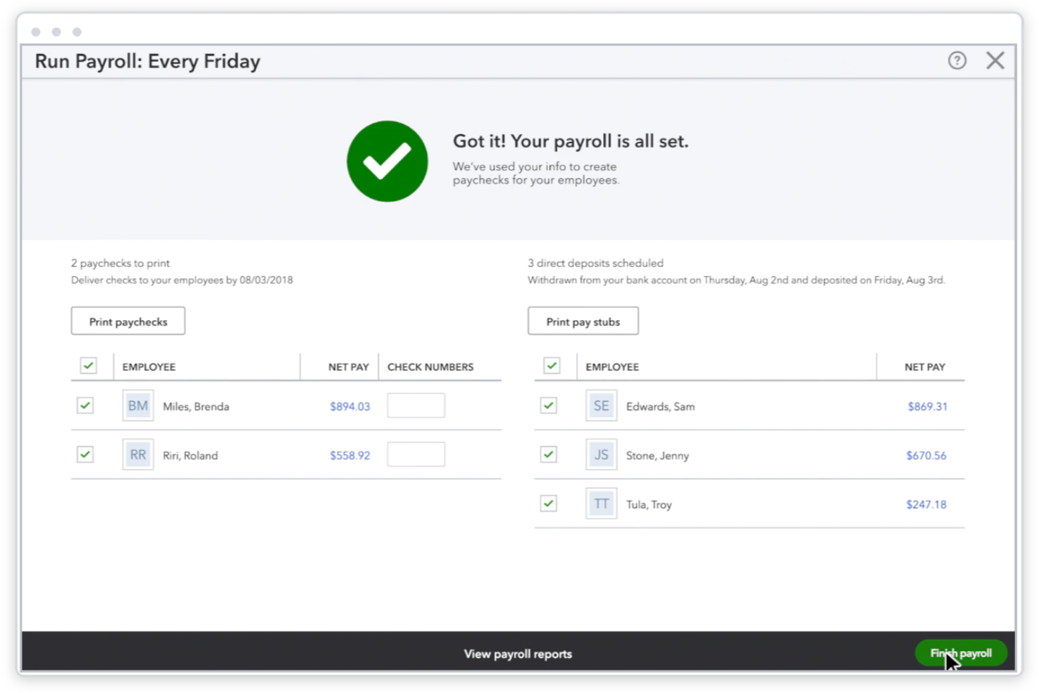 QuickBooks Online screenshot - 34 Best Payroll Companies of 2025: Reviewed & Compared