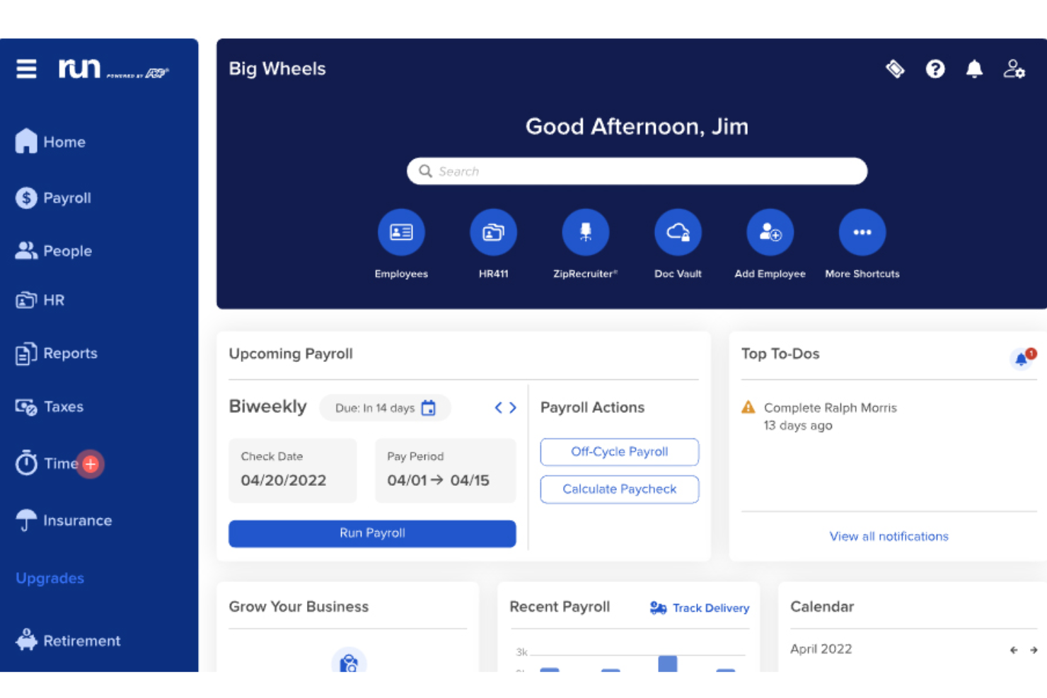 RUN Powered by ADP® screenshot - 33 Best Payroll Services for Small Businesses in 2025