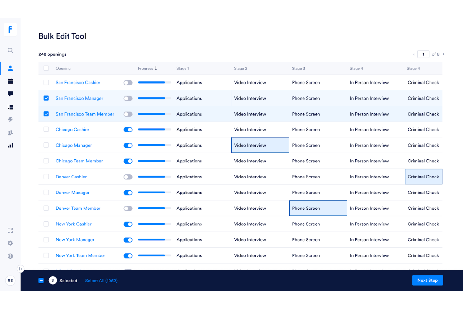 Fountain screenshot - 10 Best Enterprise Recruitment Software Tools For 2026