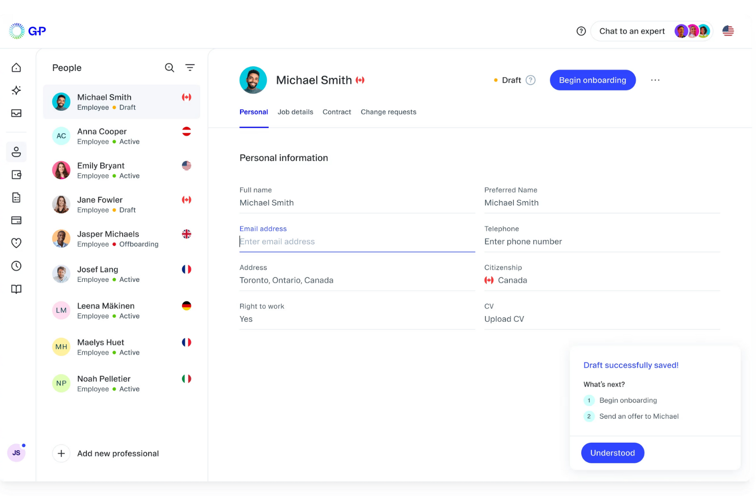 G-P screenshot - 24 Best Global HR Service Providers Reviewed for 2025