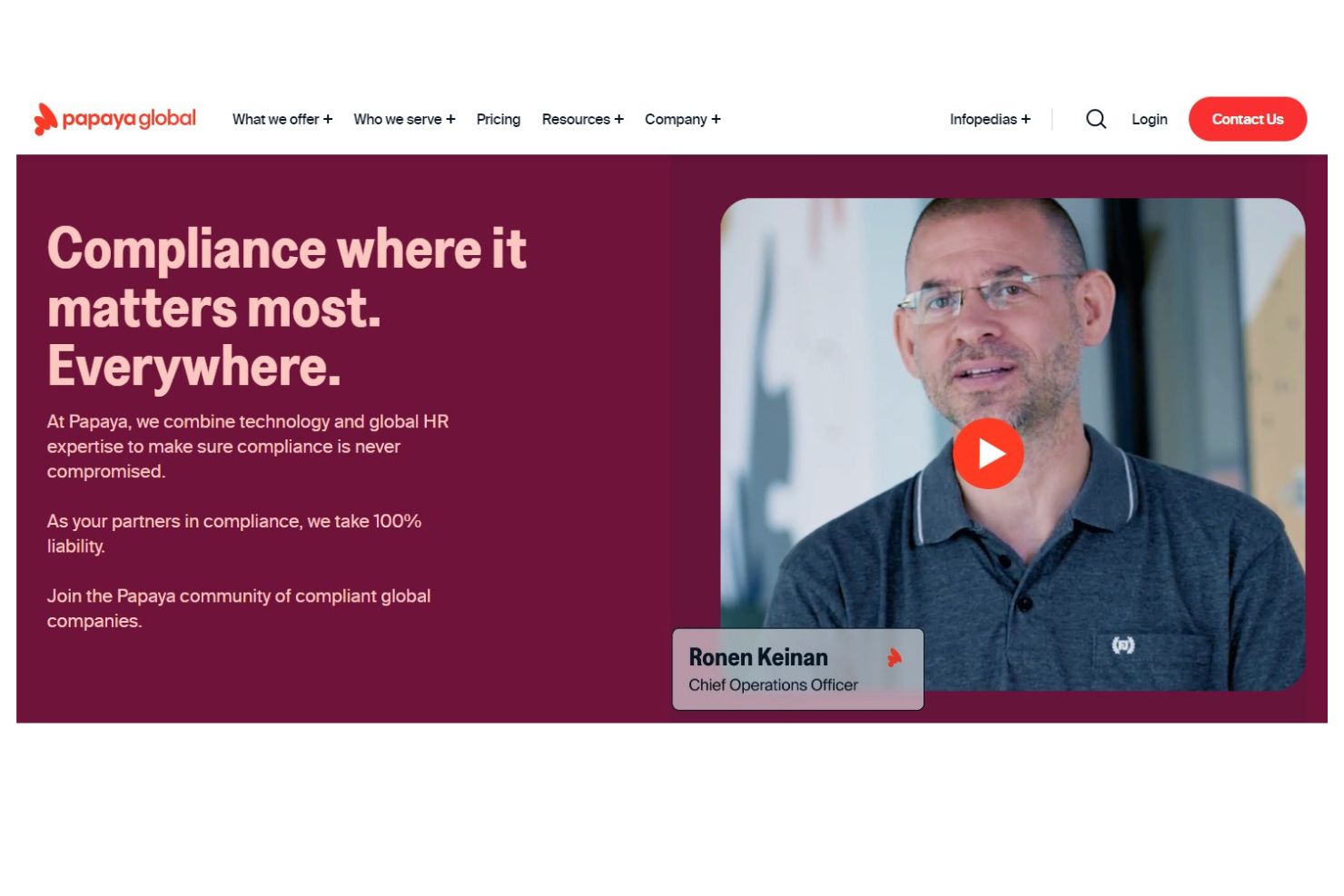 Papaya Global screenshot - 30 Best HR Compliance Companies & Services of 2026