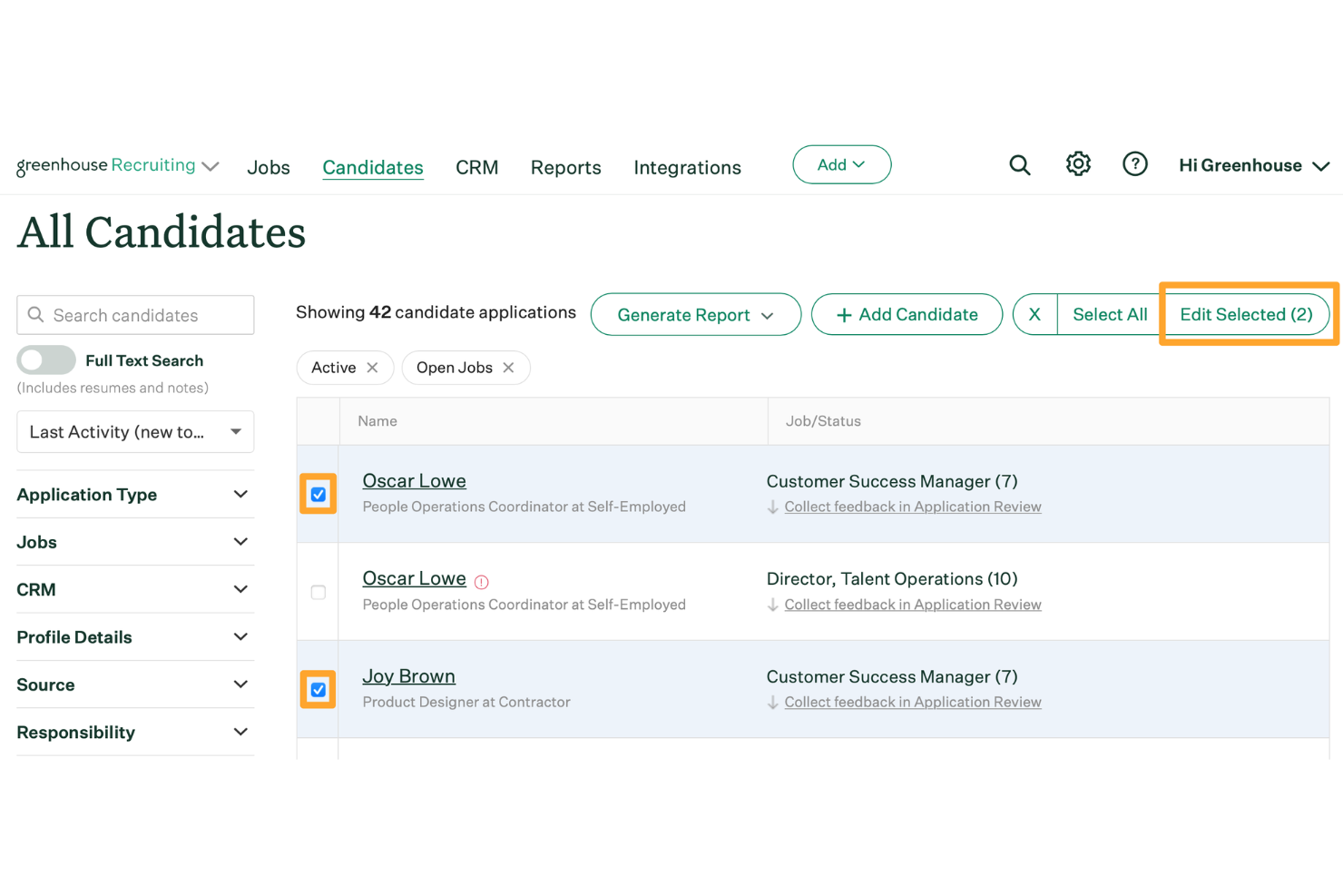 Greenhouse screenshot - 30 Best Resume Screening Software For HR Teams in 2026