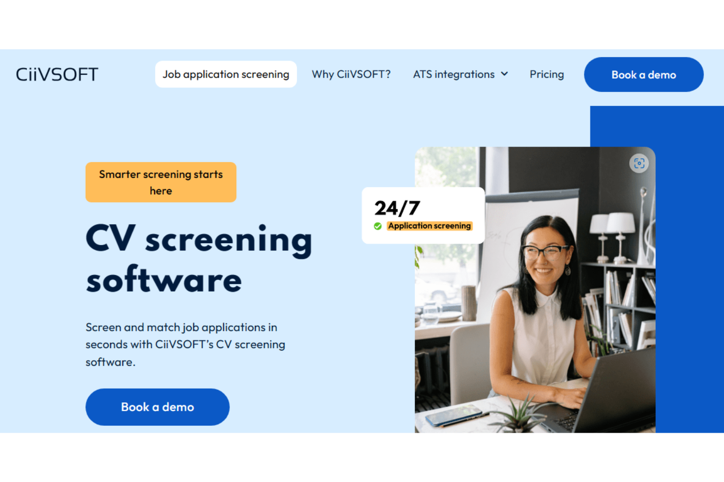 CiiVSOFT screenshot - 30 Best Resume Screening Software For HR Teams in 2026