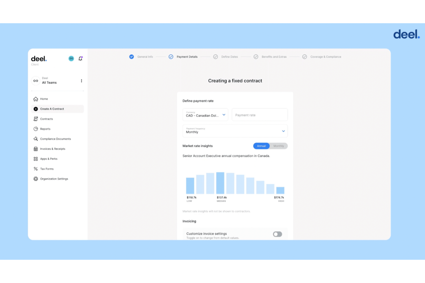 Deel Hire screenshot - 26 Best Employer of Record in Canada: Reviewed in 2026